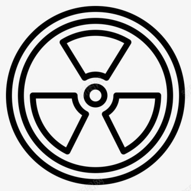 放射性原子生物危害图标图标