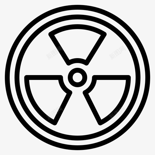 放射性原子生物危害图标svg_新图网 https://ixintu.com 创新环境 危险 原子 放射性 有毒 生物危害 辐射