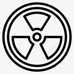 生物辐射放射性原子生物危害图标高清图片