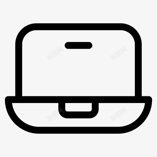 笔记本电脑设备电子产品图标svg_新图网 https://ixintu.com 小工具出售 电子产品 笔记本电脑 设备