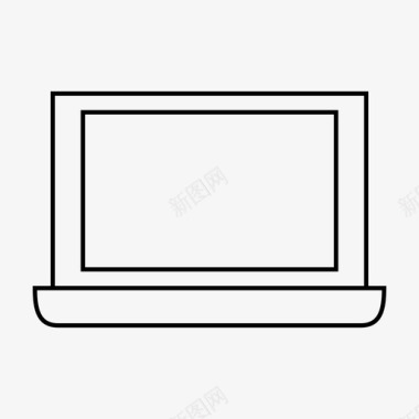 笔记本电脑连接互联网图标图标
