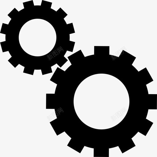 自动化齿轮生产图标svg_新图网 https://ixintu.com 生产 自动化 齿轮