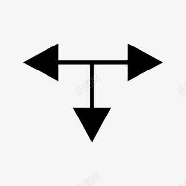 箭头方向交叉点图标图标