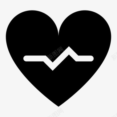 健康心脏爱情图标图标