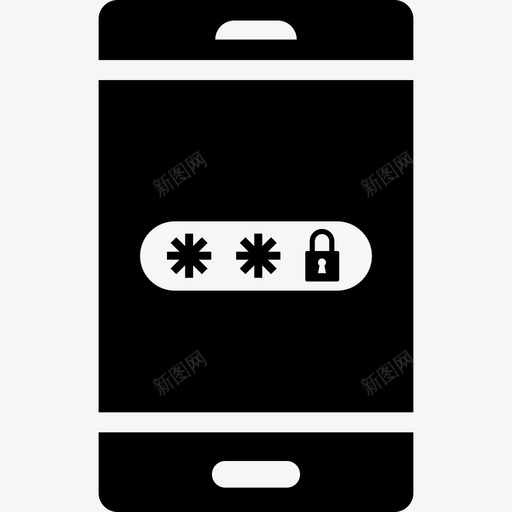 密码电话pin图标svg_新图网 https://ixintu.com pin 安全性 密码 智能手机 智能手机标志符号 电话
