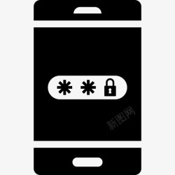 手机的安全性密码电话pin图标高清图片
