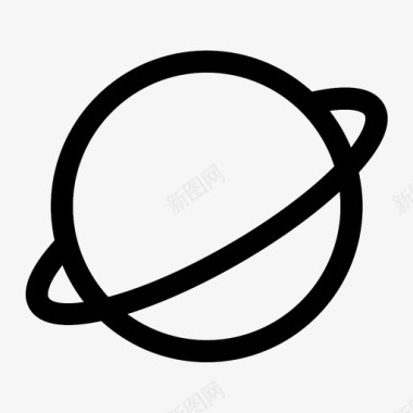 行星宇宙轨道图标图标