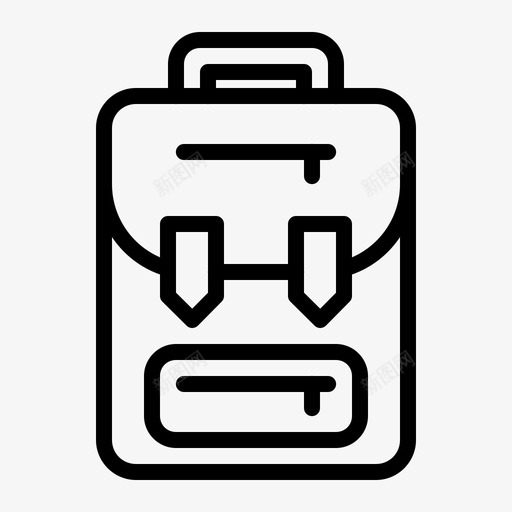 包背包书包图标svg_新图网 https://ixintu.com 书包 包 学生包 教育 背包