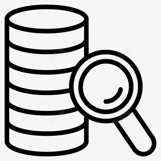 大型机数据中心数据库图标svg_新图网 https://ixintu.com 大型机 存储 数据中心 数据库 数据库和存储线图标 服务器