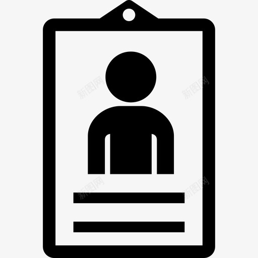 员工身份证男士人际交往图标svg_新图网 https://ixintu.com 人际交往 员工身份证 男士