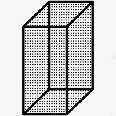 平行六面体点状图标图标