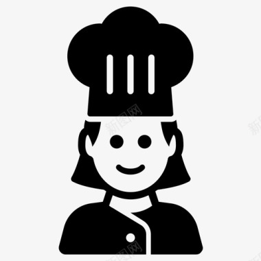 厨师厨房餐厅图标图标