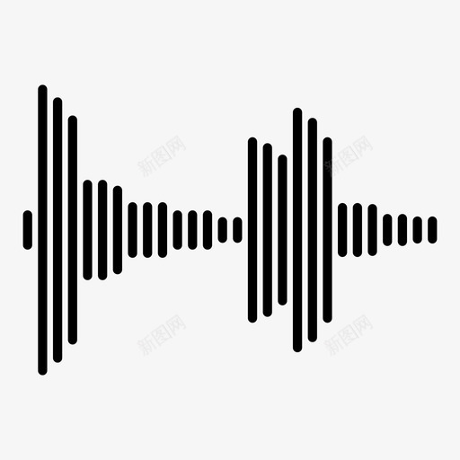 声波音频音频信号图标svg_新图网 https://ixintu.com 声波 波形 音乐 音频 音频信号