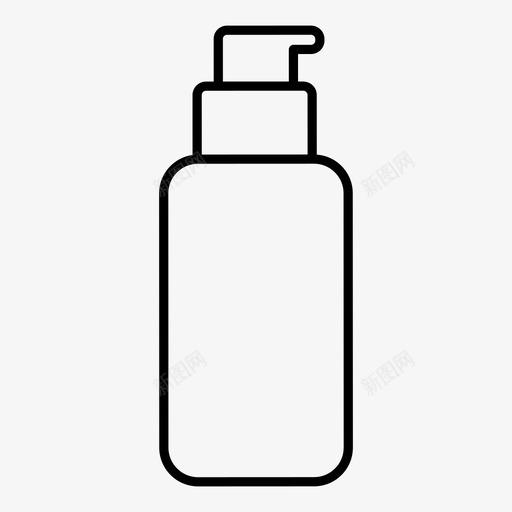 奶油瓶子化妆品图标svg_新图网 https://ixintu.com 化妆品 奶油 瓶子