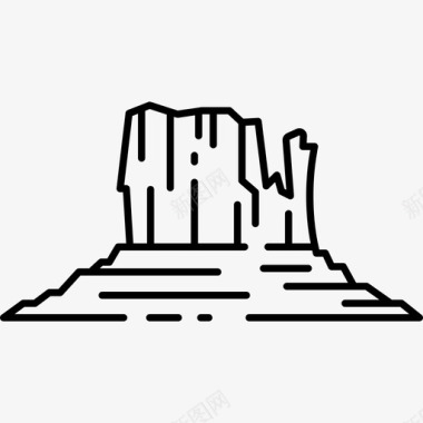 大峡谷纪念碑旅游图标图标