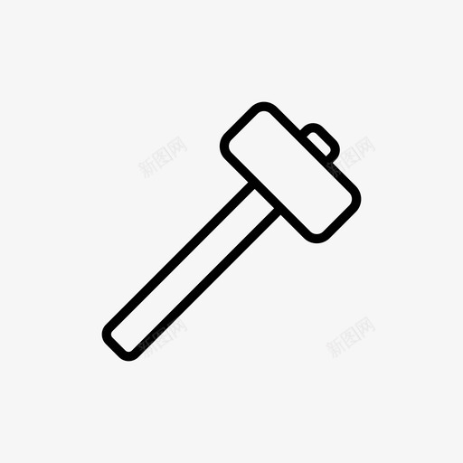 锤子建筑工具砖石图标svg_新图网 https://ixintu.com 修理 工具 建筑 建筑工具 砖石 锤子