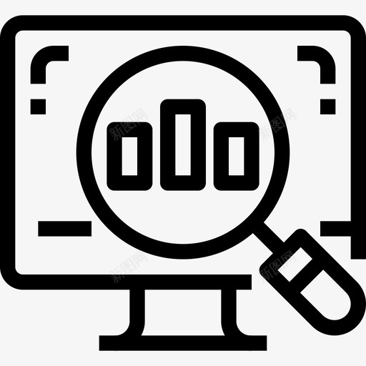 数据分析商业计算机图标svg_新图网 https://ixintu.com 商业 数字营销和商业 数据分析 研究 计算机