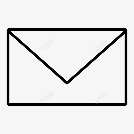 电子邮件信封界面图标svg_新图网 https://ixintu.com 信封 电子邮件 界面
