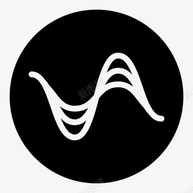 声波音频音频信号图标图标