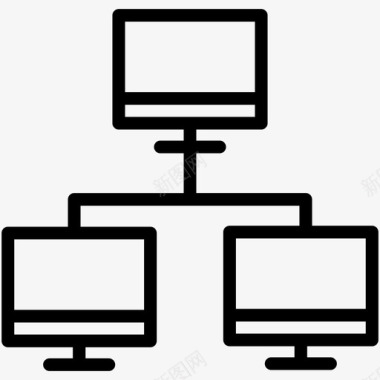 局域网区域计算机图标图标