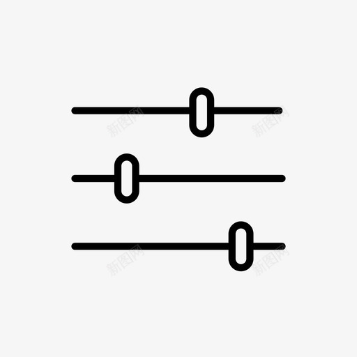 设置组件界面图标svg_新图网 https://ixintu.com ui 滑块 用户界面组件 界面 组件 设置