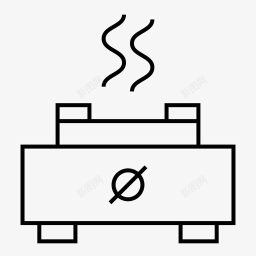 煤气灶烹饪厨房图标svg_新图网 https://ixintu.com 厨房 器具 家具 炉灶 烹饪 煤气灶
