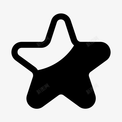 星形按钮几何体图标svg_新图网 https://ixintu.com 几何体 基本形状 形状 按钮 星形
