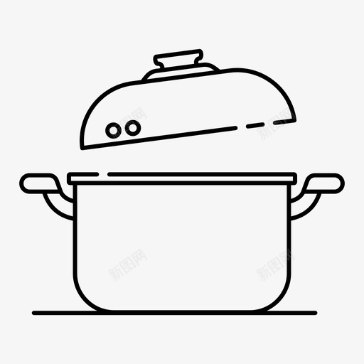 锅煮沸烹饪图标svg_新图网 https://ixintu.com 厨房 厨房用具 厨房用具烹饪角落 烹饪 煮沸 锅
