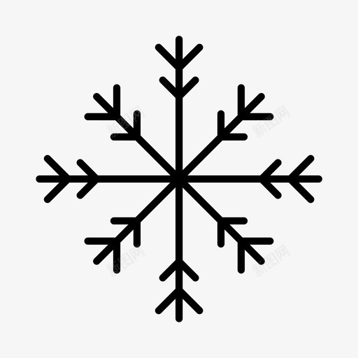 雪花高山圣诞节图标svg_新图网 https://ixintu.com 冬天 圣诞节 雪花 霜冻 高山