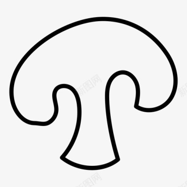 蘑菇食物蔬菜图标图标