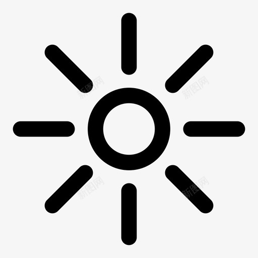 太阳阳光晴朗的天气图标svg_新图网 https://ixintu.com 太阳 日出 晴朗的天气 阳光