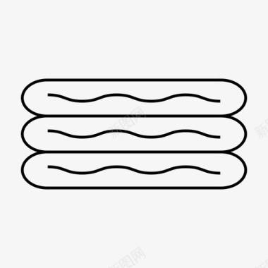 香肠汉堡美味图标图标