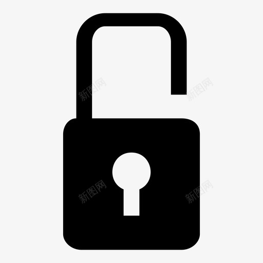 解锁锁定密码图标svg_新图网 https://ixintu.com 密码 私人 解锁 锁定