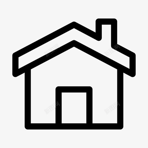 房屋建筑物房产图标svg_新图网 https://ixintu.com 建筑物 房产 房地产 房屋