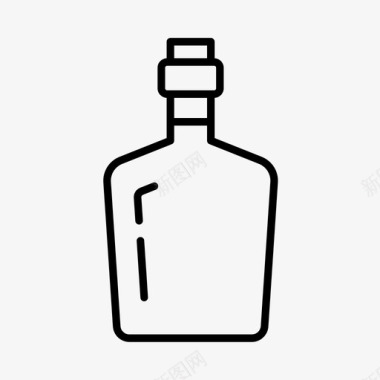 龙舌兰酒酒瓶子图标图标