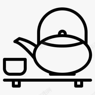 绿茶饮料日式图标图标