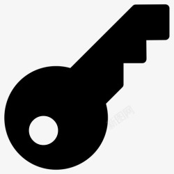 私钥钥匙房子钥匙锁图标高清图片