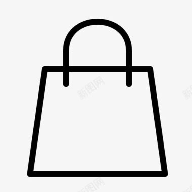 购物袋电子商务产品图标图标