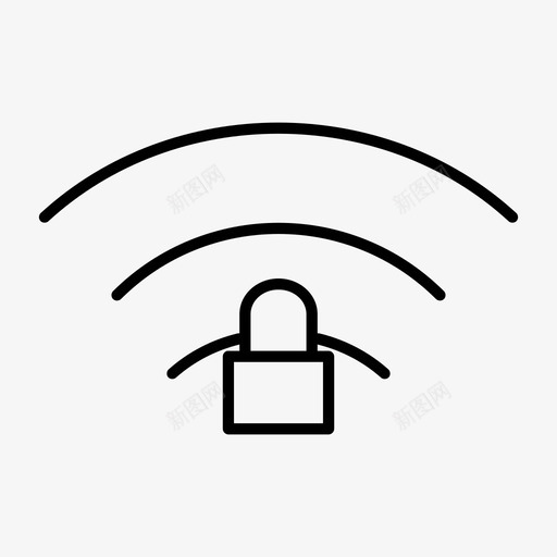 wifi锁定互联网it服务图标svg_新图网 https://ixintu.com it服务 wifi锁定 互联网 在线 控制面板精简 编程