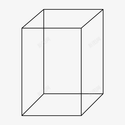 平行六面体立方体几何图形图标svg_新图网 https://ixintu.com 几何图形 几何形状 平行六面体 矩形棱柱体 立方体