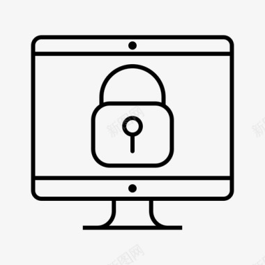 数据隐私政策计算机gdpr图标图标