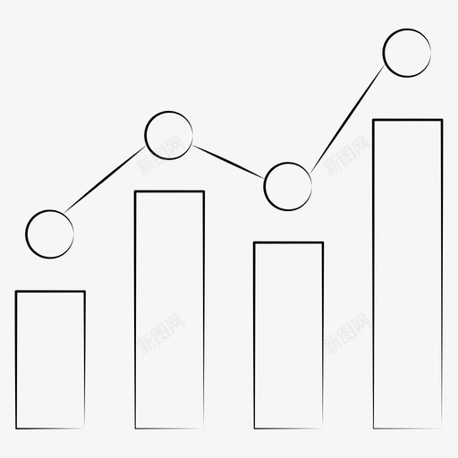 增长柱状图数据图标svg_新图网 https://ixintu.com 增长 手绘业务管理 数据 柱状图