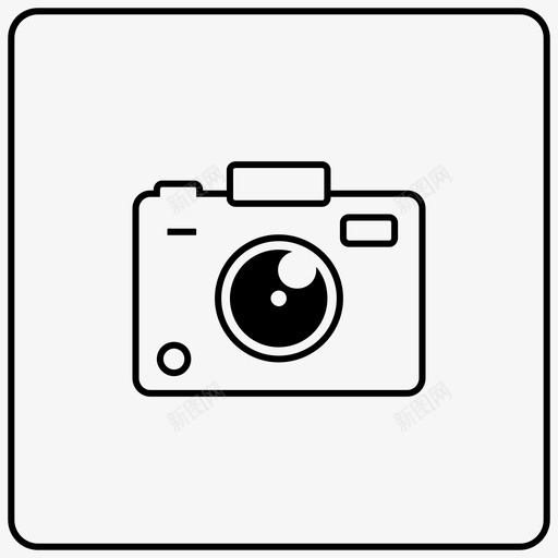 照相机镜头照片图标svg_新图网 https://ixintu.com 图片 照片 照相机 镜头