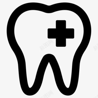牙医医生牙齿图标图标
