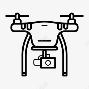 无人机航空摄影相机图标图标