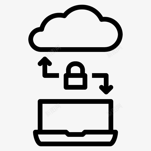 安全传输云链接图标svg_新图网 https://ixintu.com 云 安全传输 搜索引擎优化网页大纲 链接 锁