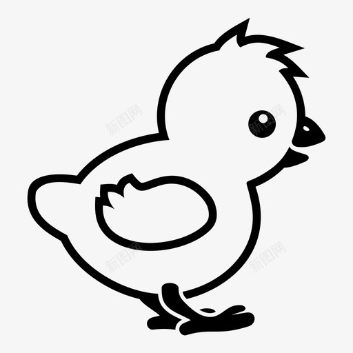 小鸡动物玩具动物图标svg_新图网 https://ixintu.com 动物 动物玩具 动物脸 可爱的动物 填充动物 小鸡