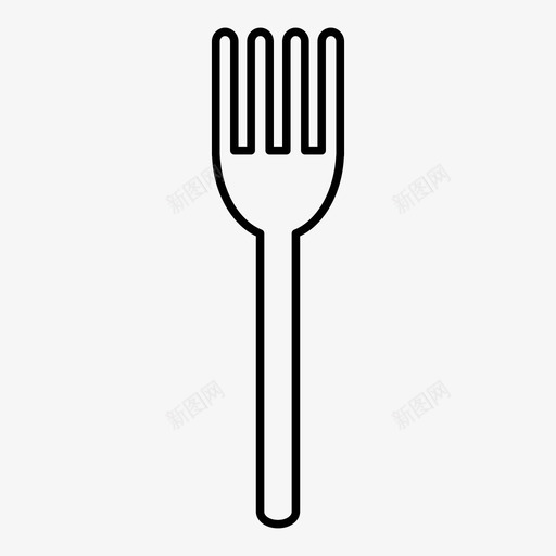 叉子吃图标svg_新图网 https://ixintu.com 叉子 吃