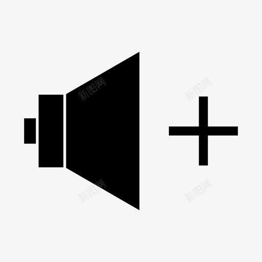 增大音量音量声音图标svg_新图网 https://ixintu.com 增大音量 声音 扬声器 电影院 音量 音量增大