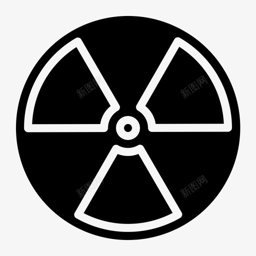 辐射原子能卫生保健图标svg_新图网 https://ixintu.com 卫生保健 原子能 工业固体 核能 辐射